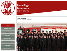 Tablet Screenshot of feuerwehr-havixbeck.com